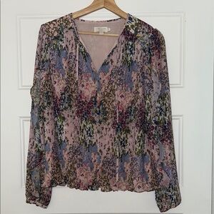Ted Baker London Ditsy Woven Top Size 2